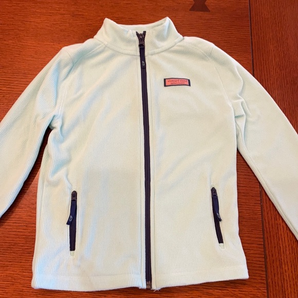 Vineyard Vines Other - Vineyard Vines Girls Mint Green Zip Up Lightweight Jacket